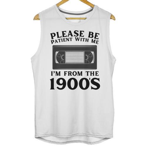 Over The Hill Please Be Patient I'm From The 1900s VHS Premium Tri-Blend Unisex Tank Top - Figerry