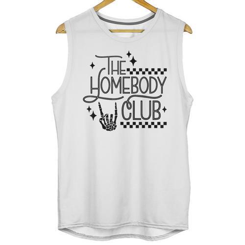 The Homebody Club Retro Introvert Antisocial Unisex Tank Top - Raresse