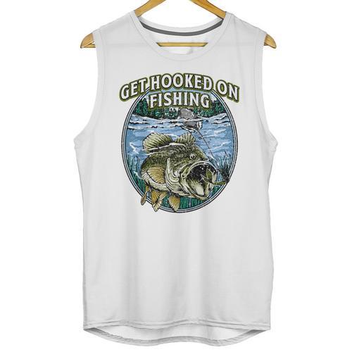 Hooked On Fishing Introvert Sayings Antisocial Quotes Raglan Baseball Tee Unisex Tank Top - Raresse