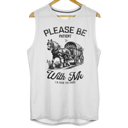 Horse Please Be Patient With Me I'm From The 1900s Unisex Tank Top - Figerry