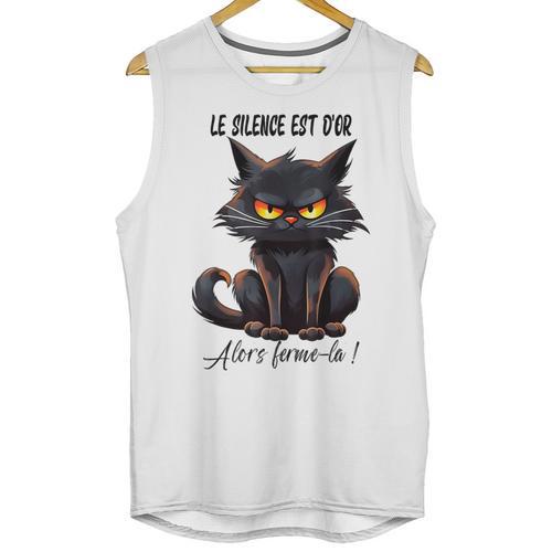 Humor Provocateur Sarcasm Closes The Silence Introvert Chat Unisex Tank Top - Raresse