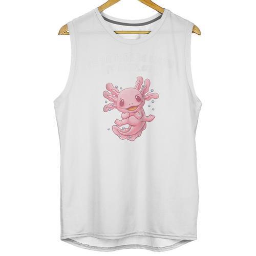 Id Rather Be With My Axolotl Salamander Introvert Raglan Baseball Tee Unisex Tank Top - Raresse