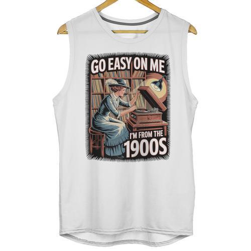 I'm From The 1900s Vinyl Record Lover For Women Raglan Baseball Tee Unisex Tank Top - Figerry