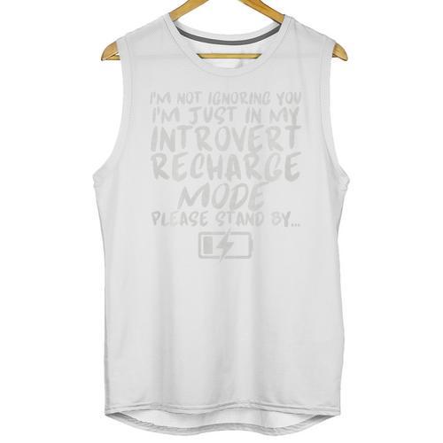 I'm Not Ignoring You I'm Just In My Introvert Recharge Mode Premium Tri-Blend Unisex Tank Top - Raresse