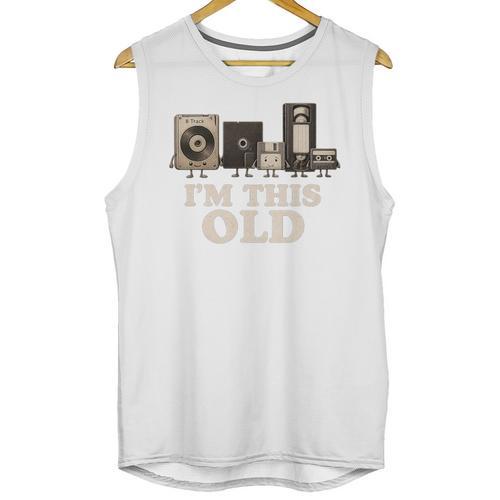 I’m This Old Retro Tech Nostalgia For 70s 80s Premium Tri-Blend Unisex Tank Top - Figerry