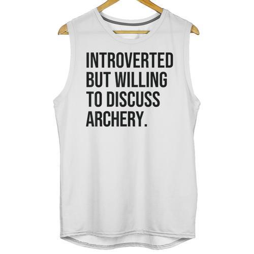 Introverted Archer Archery Introvert Unisex Tank Top - Raresse