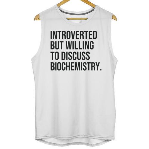 Introverted Biochemist Biochemistry Introvert Unisex Tank Top - Raresse