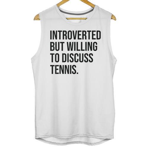 Introverted Tennis Player Tennis Introvert Unisex Tank Top - Raresse