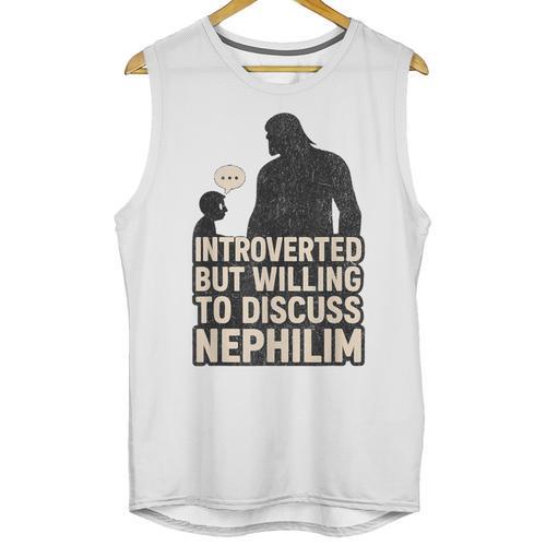 Introverted But Willing To Discuss Nephilim Tee Unisex Tank Top - Raresse