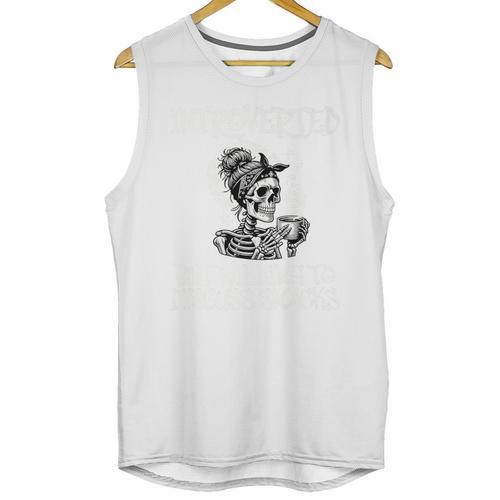 Introverted But Willing To Discuss Snacks Coffee Premium Unisex Tank Top - Raresse