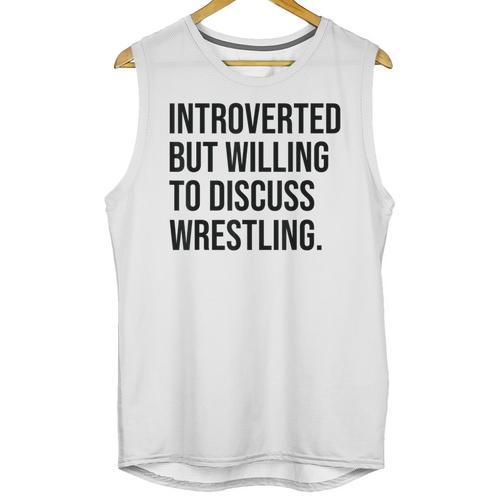 Introverted Wrestler Wrestling Introvert Unisex Tank Top - Raresse