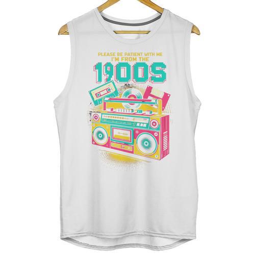 Joke 90s Please Be Patient With Me I'm From The 1900s Premium Tri-Blend Unisex Tank Top - Figerry