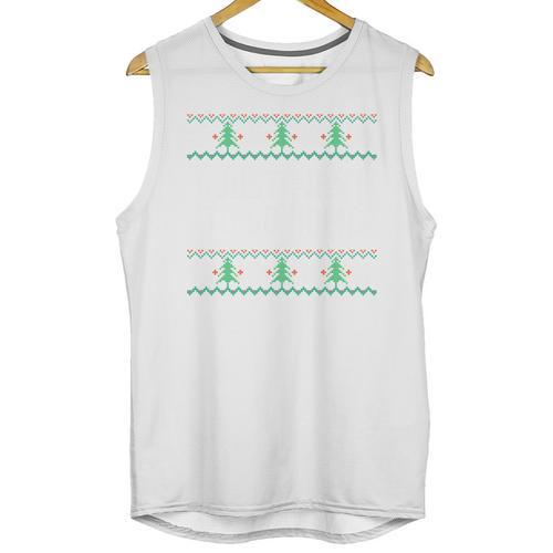 I Just Want To Go Home Ugly Anti Christmas Sweater Introvert Unisex Tank Top - Raresse