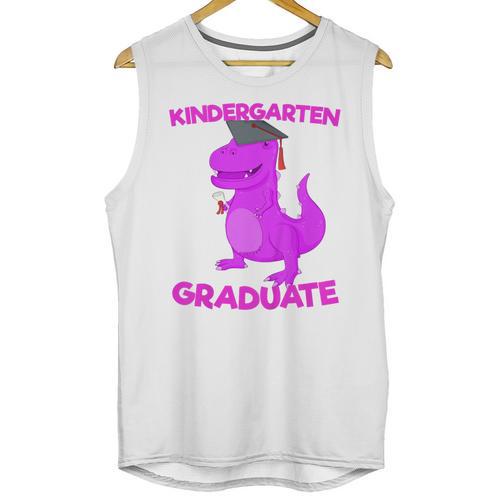 Kids Kindergarten Graduation Idea For Girls Dinosaur Unisex Tank Top - Best Gift Smart