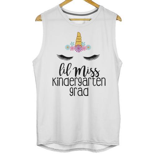 Kids Lil Miss Kindergarten Grad Shirt Graduation Shirts 2018 Unisex Tank Top - Best Gift Smart