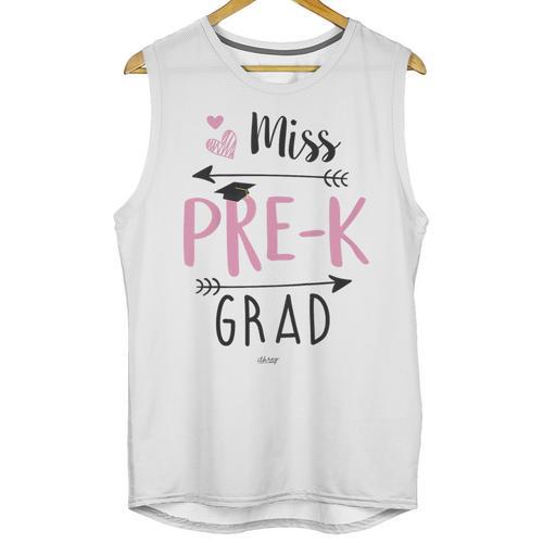 Kids Miss Pre-K Grad Graduation Shirt Cute School Tees Unisex Tank Top - Best Gift Smart