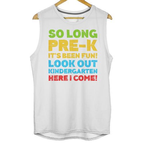 Kids So Long PRE-K It's Been Fun Shirt Boy Girl Graduation Unisex Tank Top - Best Gift Smart