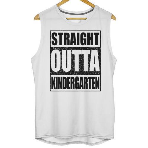 Kids Straight Outta Kindergarten Shirt Boy Girl Graduation Unisex Tank Top - Best Gift Smart
