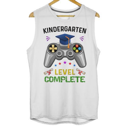 Kindergarten Level Complete Graduation Class 2023 Gamer Kids Unisex Tank Top - Best Gift Smart