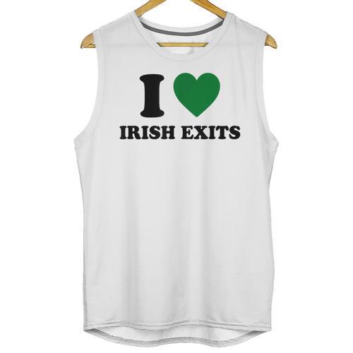 I Love Irish Exits St Patrick's Day Introvert Party Unisex Tank Top - Raresse
