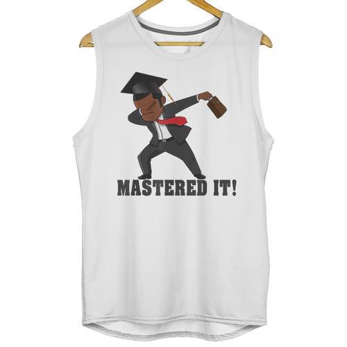 Masters Graduation Mastered It Dabbing Man Tee Unisex Tank Top - Best Gift Smart
