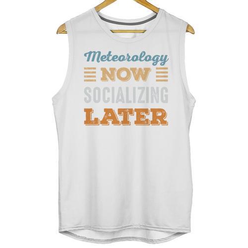 Meteorology Now Minimal Socializing Introvert Vintage Unisex Tank Top - Raresse