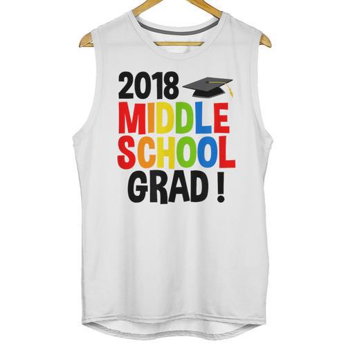 Middle School Graduation Class Of 2018 Shirt Unisex Tank Top - Best Gift Smart