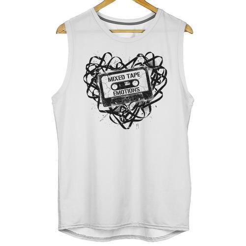 Mixed Tape Emotions Music Lover Nostalgia Quote Premium Tri-Blend Unisex Tank Top - Figerry