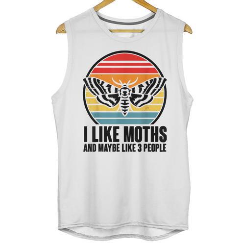 I Like Moths And Maybe 3 People Insect Moth Lovers Introvert Unisex Tank Top - Raresse