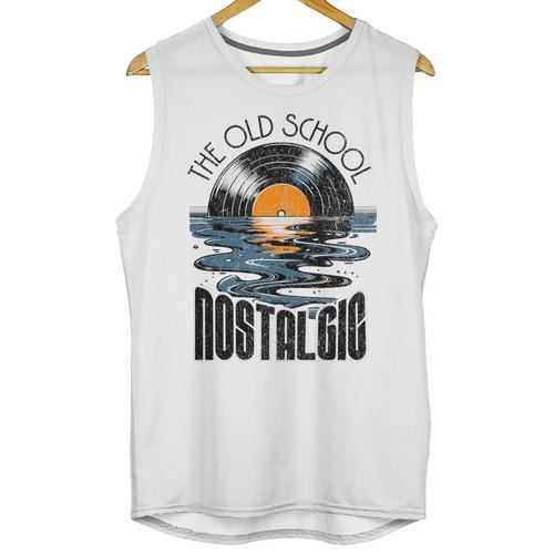 Music Old School Nostalgia Record Premium Tri-Blend Unisex Tank Top - Figerry
