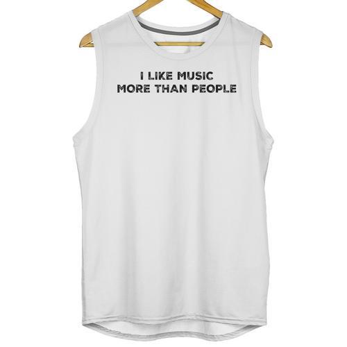 I Like Music More Than People Introverts Musicians Unisex Tank Top - Raresse