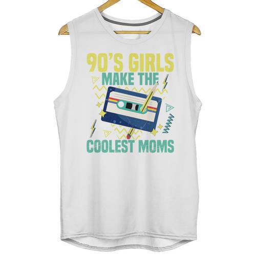 Nineties Girls Make The Coolest Moms Nostalgia 90s Mom Unisex Tank Top - Figerry