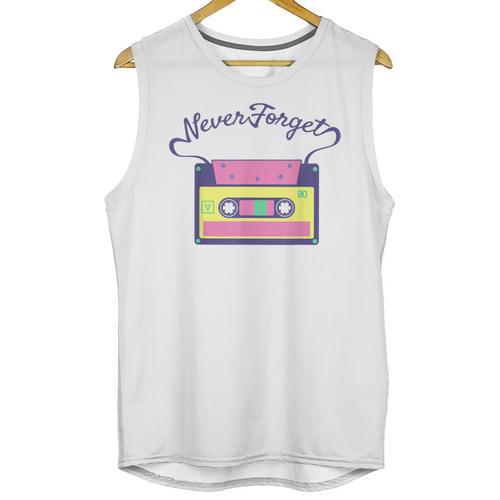 Nostalgia 1980s 80s 90s Costume Party Never Forget Unisex Tank Top - Figerry