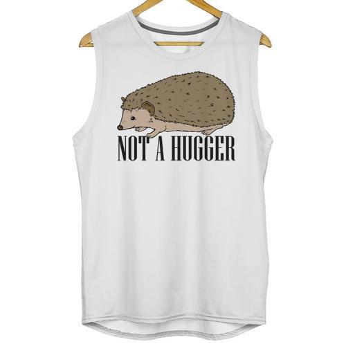 Not A Hugger Hedgehog Introvert Sarcasm Antisocial Unisex Tank Top - Raresse