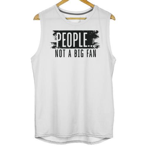 People Not A Big Enthusiast Introvert Sarcasm Quote Unisex Tank Top - Raresse