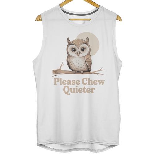 Please Chew Quieter Introvert Christmas Bird Lover Unisex Tank Top - Raresse