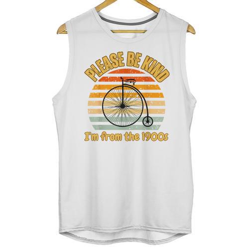 Please Be Kind I'm From The 1900s Penny Farthing Unisex Tank Top - Figerry