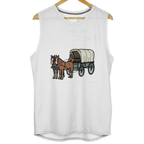 Please Be Patient I'm From The 1900s Amish Wagon & Vintage Premium Unisex Tank Top - Figerry