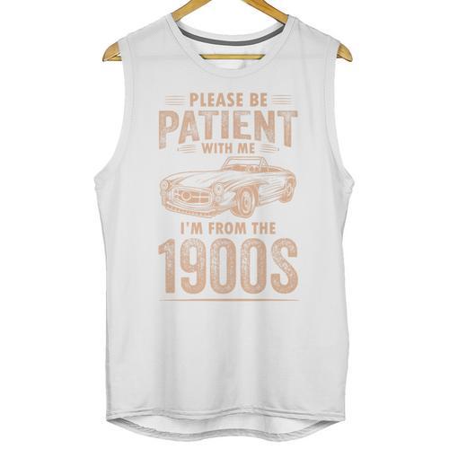 Please Be Patient With Me I'm From The 1900s Car Vintage Premium Unisex Tank Top - Figerry