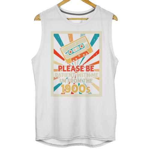 Please Be Patient With Me I'm From The 1900s Cool Dad Premium Tri-Blend Unisex Tank Top - Figerry