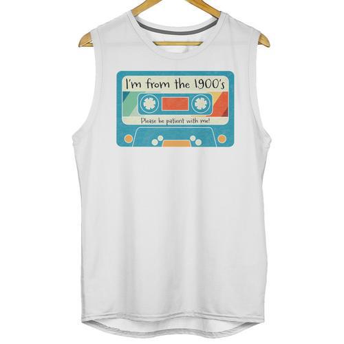 Please Be Patient With Me I'm From The 1900s Dad Premium Unisex Tank Top - Figerry