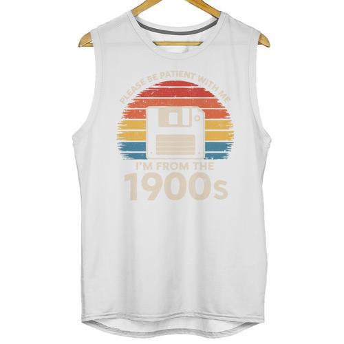 Please Be Patient With Me I'm From The 1900s Floppy Disk Premium Tri-Blend Unisex Tank Top - Figerry