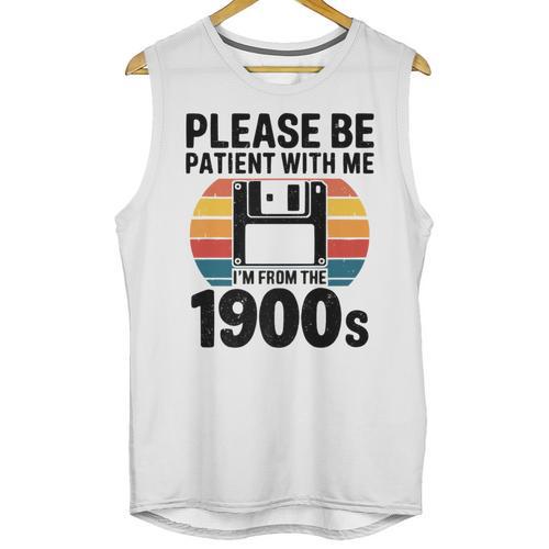 Please Be Patient With Me I'm From The 1900s Floppy Disk Premium Unisex Tank Top - Figerry