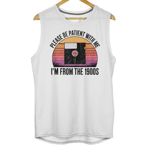 Please Be Patient With Me I'm From The 1900s Floppy Disk Unisex Tank Top - Figerry