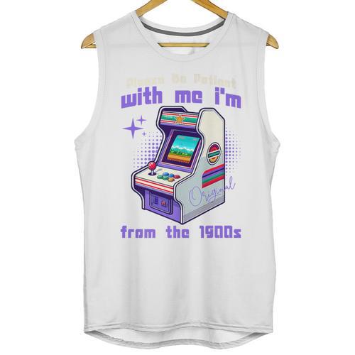 Please Be Patient With Me I'm From The 1900s Gamer Gaming Premium Unisex Tank Top - Figerry