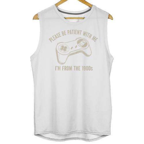 Please Be Patient With Me I'm From The 1900s Gamer Premium Tri-Blend Unisex Tank Top - Figerry