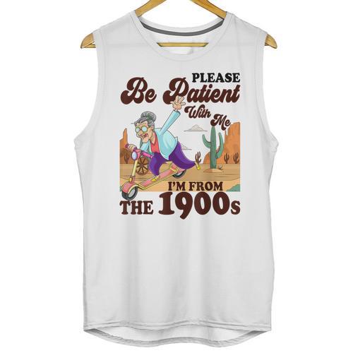 Please Be Patient With Me I'm From The 1900s Gen X Boomer Unisex Tank Top - Figerry