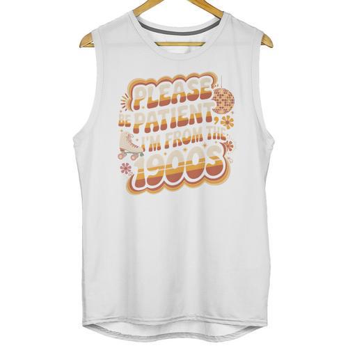 Please Be Patient I'm From The 1900s Groovy Women Premium Unisex Tank Top - Figerry
