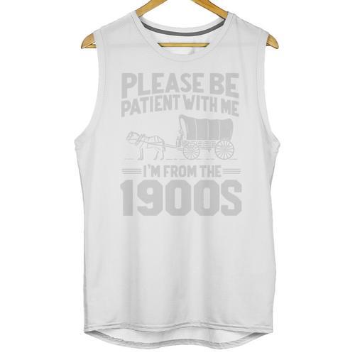 Please Be Patient I'm From The 1900s Over The Hill Premium Tri-Blend Unisex Tank Top - Figerry