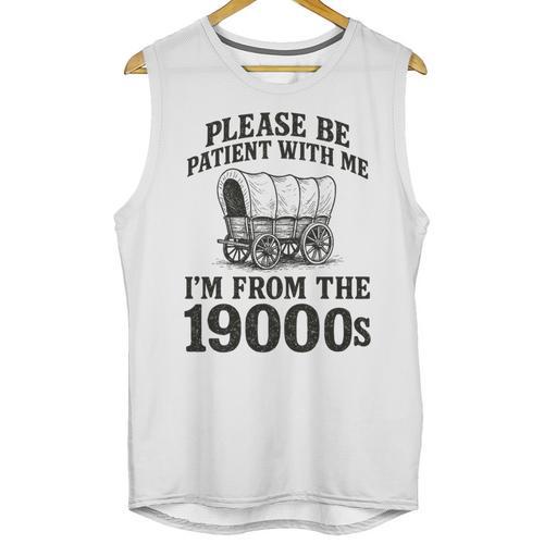 Please Be Patient I'm From The 1900s Premium Tri-Blend Unisex Tank Top - Figerry